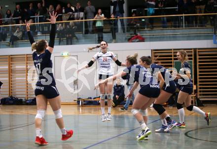 Volleyball Bundesliga. Frauen. SG Kelag Klagenfurt gegen SG VB NOE Sokol/Post. Jubel (Klagenfurt). Klagenfurt, am 24.1.2018.
Foto: Kuess
---
pressefotos, pressefotografie, kuess, qs, qspictures, sport, bild, bilder, bilddatenbank