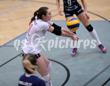 Volleyball Bundesliga. Frauen. SG Kelag Klagenfurt gegen SG VB NOE Sokol/Post. Jessica Niles (Klagenfurt). Klagenfurt, am 24.1.2018.
Foto: Kuess
---
pressefotos, pressefotografie, kuess, qs, qspictures, sport, bild, bilder, bilddatenbank