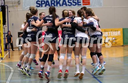 Volleyball Bundesliga. Frauen. SG Kelag Klagenfurt gegen SG VB NOE Sokol/Post. Jubel (Klagenfurt). Klagenfurt, am 24.1.2018.
Foto: Kuess
---
pressefotos, pressefotografie, kuess, qs, qspictures, sport, bild, bilder, bilddatenbank