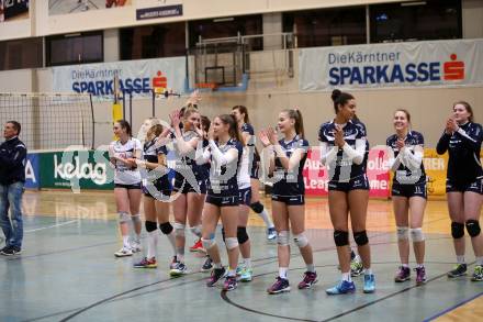 Volleyball Bundesliga. Frauen. SG Kelag Klagenfurt gegen SG VB NOE Sokol/Post. Jubel (Klagenfurt). Klagenfurt, am 24.1.2018.
Foto: Kuess
---
pressefotos, pressefotografie, kuess, qs, qspictures, sport, bild, bilder, bilddatenbank