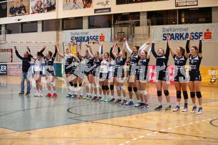 Volleyball Bundesliga. Frauen. SG Kelag Klagenfurt gegen SG VB NOE Sokol/Post. Jubel (Klagenfurt). Klagenfurt, am 24.1.2018.
Foto: Kuess
---
pressefotos, pressefotografie, kuess, qs, qspictures, sport, bild, bilder, bilddatenbank