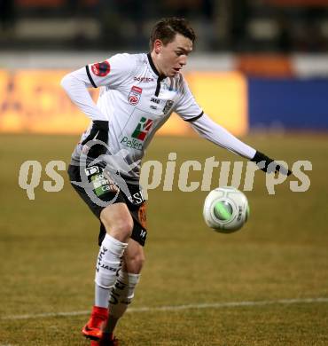 Fussball tipico Bundesliga. RZ Pellets WAC gegen Cashpoint SCR Altach. Florian Flecker (WAC). Wolfsberg, am 3.2.2018.
Foto: Kuess

---
pressefotos, pressefotografie, kuess, qs, qspictures, sport, bild, bilder, bilddatenbank