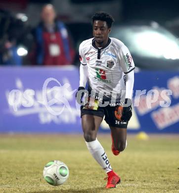 Fussball tipico Bundesliga. RZ Pellets WAC gegen Cashpoint SCR Altach. Majeed Ashimeru (WAC). Wolfsberg, am 3.2.2018.
Foto: Kuess

---
pressefotos, pressefotografie, kuess, qs, qspictures, sport, bild, bilder, bilddatenbank