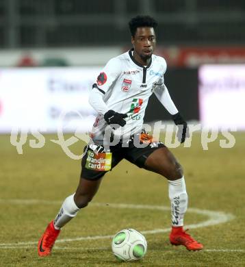 Fussball tipico Bundesliga. RZ Pellets WAC gegen Cashpoint SCR Altach. Majeed Ashimeru (WAC). Wolfsberg, am 3.2.2018.
Foto: Kuess

---
pressefotos, pressefotografie, kuess, qs, qspictures, sport, bild, bilder, bilddatenbank