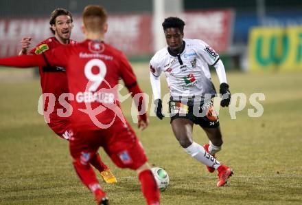 Fussball tipico Bundesliga. RZ Pellets WAC gegen Cashpoint SCR Altach. Majeed Ashimeru (WAC). Wolfsberg, am 3.2.2018.
Foto: Kuess

---
pressefotos, pressefotografie, kuess, qs, qspictures, sport, bild, bilder, bilddatenbank