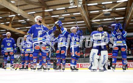 EBEL. Eishockey Bundesliga. EC VSV gegen HC Orli Znojmo. Jubel VSV (VSV). Villach, am 8.2.2018.
Foto: Kuess 


---
pressefotos, pressefotografie, kuess, qs, qspictures, sport, bild, bilder, bilddatenbank