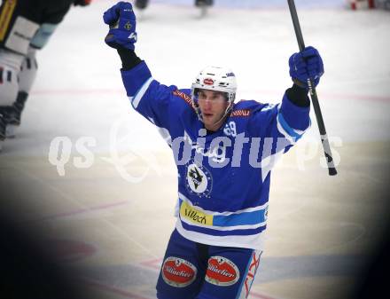 EBEL. Eishockey Bundesliga. EC VSV gegen HC Orli Znojmo. Torjubel Istvan Sofron(VSV). Villach, am 8.2.2018.
Foto: Kuess 


---
pressefotos, pressefotografie, kuess, qs, qspictures, sport, bild, bilder, bilddatenbank