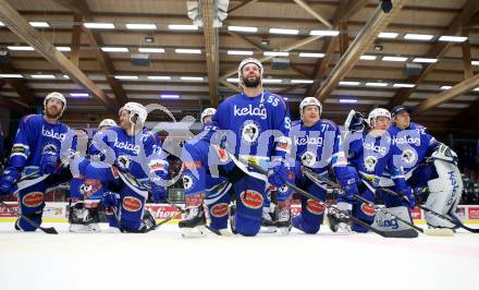 EBEL. Eishockey Bundesliga. EC VSV gegen HC Orli Znojmo. Dave Shields, Samuel Labrecque, Andrew Sarauer, Sam Antonitsch, Gerd Kragl, Lukas Herzog (VSV). Villach, am 8.2.2018.
Foto: Kuess 


---
pressefotos, pressefotografie, kuess, qs, qspictures, sport, bild, bilder, bilddatenbank