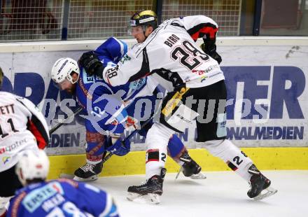 EBEL. Eishockey Bundesliga. EC VSV gegen HC Orli Znojmo. Nikolas Petrik (VSV), Marek Biro (Znaim). Villach, am 8.2.2018.
Foto: Kuess 


---
pressefotos, pressefotografie, kuess, qs, qspictures, sport, bild, bilder, bilddatenbank