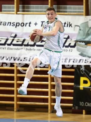 Basketball 2. Bundesliga. Grunddurchgang. 18. Runde. KOS Celovec gegen Mistelbach Mustangs. Jan Razdevsek (KOS).  Klagenfurt, am 11.2.2018.
Foto: Kuess
---
pressefotos, pressefotografie, kuess, qs, qspictures, sport, bild, bilder, bilddatenbank