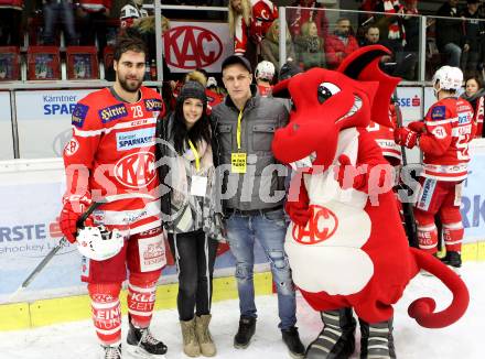 EBEL. Eishockey Bundesliga. KAC gegen 	HC TWK Innsbruck. Martin Schumnig (KAC). Klagenfurt, am 11.2.2018.
Foto: Kuess

---
pressefotos, pressefotografie, kuess, qs, qspictures, sport, bild, bilder, bilddatenbank