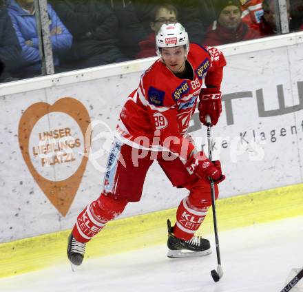 EBEL. Eishockey Bundesliga. KAC gegen 	HC TWK Innsbruck. Marco Brucker (KAC). Klagenfurt, am 11.2.2018.
Foto: Kuess

---
pressefotos, pressefotografie, kuess, qs, qspictures, sport, bild, bilder, bilddatenbank