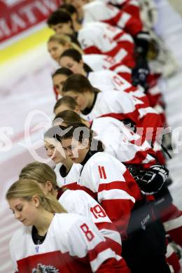 Eishockey Laenderspiel Oesterreich gegen Deutschland. Damen. Woerthersee Trophy. Klagenfurt, am 16.2.2018.
Foto: Kuess

---
pressefotos, pressefotografie, kuess, qs, qspictures, sport, bild, bilder, bilddatenbank