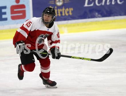 Eishockey Laenderspiel Oesterreich gegen Deutschland. Damen. Woerthersee Trophy. Christina Schusser (Oesterreich). Klagenfurt, am 16.2.2018.
Foto: Kuess

---
pressefotos, pressefotografie, kuess, qs, qspictures, sport, bild, bilder, bilddatenbank