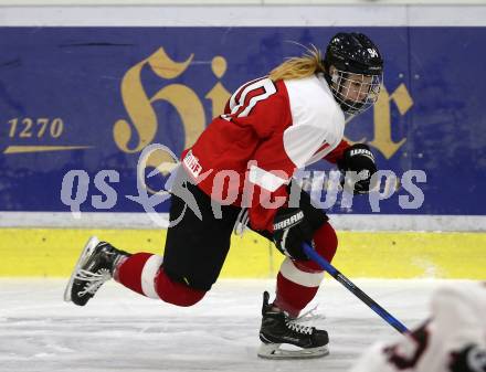 Eishockey Laenderspiel Oesterreich gegen Deutschland. Damen. Woerthersee Trophy. Anna Meixner (Oesterreich). Klagenfurt, am 16.2.2018.
Foto: Kuess

---
pressefotos, pressefotografie, kuess, qs, qspictures, sport, bild, bilder, bilddatenbank