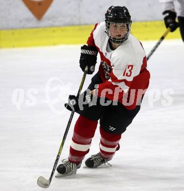 Eishockey Laenderspiel Oesterreich gegen Deutschland. Damen. Woerthersee Trophy. Tamara Grascher (Oesterreich). Klagenfurt, am 16.2.2018.
Foto: Kuess

---
pressefotos, pressefotografie, kuess, qs, qspictures, sport, bild, bilder, bilddatenbank