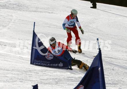 Snowboard. FIS Parallel RTL. Lukas Schneeberger (AUT), David Mueller (SUI). SimonhÃ¶he, am 17.2.2018.
Foto: Kuess
---
pressefotos, pressefotografie, kuess, qs, qspictures, sport, bild, bilder, bilddatenbank
