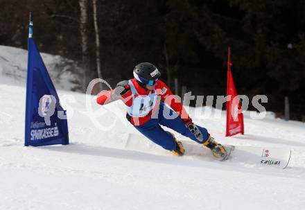 Snowboard. FIS Parallel RTL. Johann Stefaner (AUT). SimonhÃ¶he, am 17.2.2018.
Foto: Kuess
---
pressefotos, pressefotografie, kuess, qs, qspictures, sport, bild, bilder, bilddatenbank