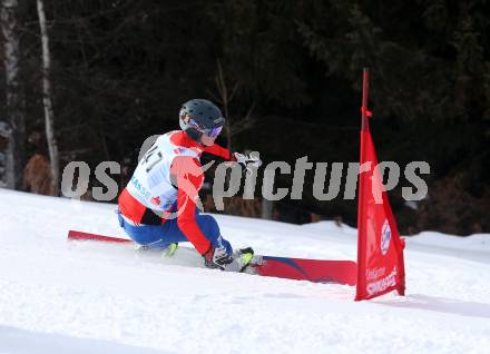 Snowboard. FIS Parallel RTL. Dominik Burgstaller (AUT). SimonhÃ¶he, am 17.2.2018.
Foto: Kuess
---
pressefotos, pressefotografie, kuess, qs, qspictures, sport, bild, bilder, bilddatenbank