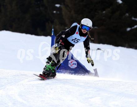 Snowboard. FIS Parallel RTL. Melanie Hochreiter (GER). SimonhÃ¶he, am 17.2.2018.
Foto: Kuess
---
pressefotos, pressefotografie, kuess, qs, qspictures, sport, bild, bilder, bilddatenbank
