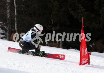 Snowboard. FIS Parallel RTL. Melanie Hochreiter (GER). SimonhÃ¶he, am 17.2.2018.
Foto: Kuess
---
pressefotos, pressefotografie, kuess, qs, qspictures, sport, bild, bilder, bilddatenbank