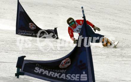 Snowboard. FIS Parallel RTL. Johann Stefaner (AUT). SimonhÃ¶he, am 17.2.2018.
Foto: Kuess
---
pressefotos, pressefotografie, kuess, qs, qspictures, sport, bild, bilder, bilddatenbank