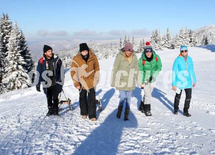 Fussball Tipico Bundesliga. RZ Pellets WAC.   Thomas Zuendel, Florian Flecker, Dominik Frieser, Waltraud Riegler.  Koralpe, am 3.12.2017.
Foto: Kuess

---
pressefotos, pressefotografie, kuess, qs, qspictures, sport, bild, bilder, bilddatenbank