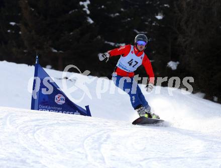 Snowboard. FIS Parallel RTL. Dominik Burgstaller (AUT). SimonhÃ¶he, am 17.2.2018.
Foto: Kuess
---
pressefotos, pressefotografie, kuess, qs, qspictures, sport, bild, bilder, bilddatenbank