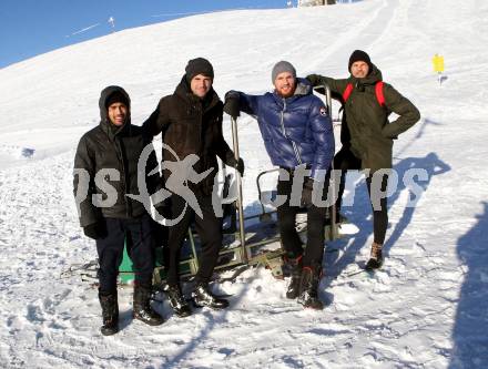 Fussball Tipico Bundesliga. RZ Pellets WAC.  Stephan Palla, Mihret Topcagic , Alexander Kofler, Boris Huettenbrenner.  Koralpe, am 3.12.2017.
Foto: Kuess

---
pressefotos, pressefotografie, kuess, qs, qspictures, sport, bild, bilder, bilddatenbank