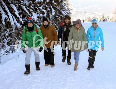 Fussball Tipico Bundesliga. RZ Pellets WAC.   Thomas Zuendel, Florian Flecker, Dominik Frieser, Waltraud Riegler.  Koralpe, am 3.12.2017.
Foto: Kuess

---
pressefotos, pressefotografie, kuess, qs, qspictures, sport, bild, bilder, bilddatenbank
