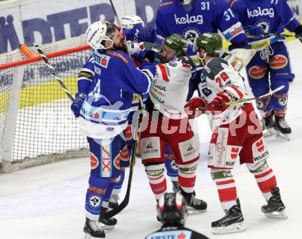 EBEL. Eishockey Bundesliga. EC VSV gegen HCB Suedtirol Alperia. Kyle Beach (VSV), Petan Alex, DeSousa Chris (Bozen). Villach, am 21.2.2018.
Foto: Kuess 


---
pressefotos, pressefotografie, kuess, qs, qspictures, sport, bild, bilder, bilddatenbank