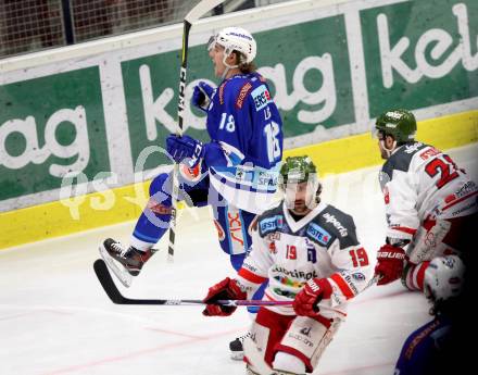 EBEL. Eishockey Bundesliga. EC VSV gegen HCB Suedtirol Alperia. Torjubel Valentin Leiler (VSV). Villach, am 21.2.2018.
Foto: Kuess 


---
pressefotos, pressefotografie, kuess, qs, qspictures, sport, bild, bilder, bilddatenbank