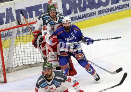 EBEL. Eishockey Bundesliga. EC VSV gegen HCB Suedtirol Alperia. Nikolas Petrik (VSV), Tuokkola Pekka, Stefano Marchetti  (Bozen). Villach, am 21.2.2018.
Foto: Kuess 


---
pressefotos, pressefotografie, kuess, qs, qspictures, sport, bild, bilder, bilddatenbank