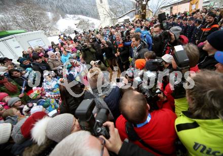 Schi Ski Alpin. Empfang Olympiasieger Matthias Mayer in Afritz. Matthias Mayer. Afritz, 24.2.2018.
Foto: Kuess
---
pressefotos, pressefotografie, kuess, qs, qspictures, sport, bild, bilder, bilddatenbank