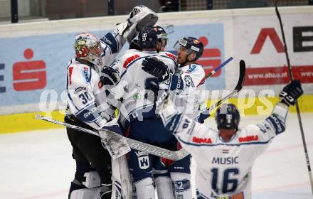 EBEL. Eishockey Bundesliga. EC VSV gegen Fehervar AV19. Torjubel (Alba Volan). Villach, am 25.2.2018.
Foto: Kuess 


---
pressefotos, pressefotografie, kuess, qs, qspictures, sport, bild, bilder, bilddatenbank