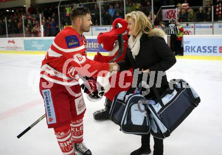 EBEL. Eishockey Bundesliga. KAC gegen 	Vienna Capitals. Andrew Jacob Kozek (KAC). Klagenfurt, am 28.2.2018.
Foto: Kuess

---
pressefotos, pressefotografie, kuess, qs, qspictures, sport, bild, bilder, bilddatenbank