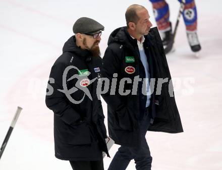 EBEL. Eishockey Bundesliga. EC VSV gegen Moser Medical Graz99ers. Trainer Markus Peintner, Co-Trainer Hans Winkler (VSV). Villach, am 2.3.2018.
Foto: Kuess 


---
pressefotos, pressefotografie, kuess, qs, qspictures, sport, bild, bilder, bilddatenbank