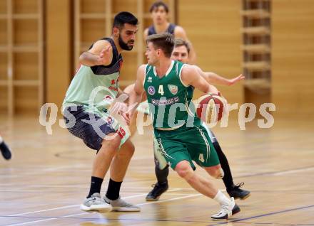 Basketball 2. Bundesliga. Grunddurchgang. 21. Runde. Villach Raiders gegen KOS Celovec. Mensud Julevic, (Villach), Ziga Erculj  (KOS). Villach, am 4.3.2018.
Foto: Kuess

---
pressefotos, pressefotografie, kuess, qs, qspictures, sport, bild, bilder, bilddatenbank