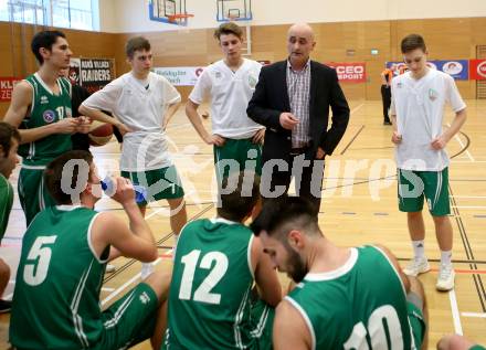 Basketball 2. Bundesliga. Grunddurchgang. 21. Runde. Villach Raiders gegen KOS Celovec. Trainer Dragan Sliskovic (KOS). Villach, am 4.3.2018.
Foto: Kuess

---
pressefotos, pressefotografie, kuess, qs, qspictures, sport, bild, bilder, bilddatenbank