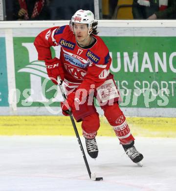 EBEL. Eishockey Bundesliga. KAC gegen 	HCB Suedtirol Alperia. Manuel Ganahl (KAC). Klagenfurt, am 2.3.2018.
Foto: Kuess

---
pressefotos, pressefotografie, kuess, qs, qspictures, sport, bild, bilder, bilddatenbank