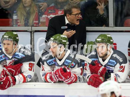 EBEL. Eishockey Bundesliga. KAC gegen 	HCB Suedtirol Alperia. Trainer Kai Suikkanen (Bozen). Klagenfurt, am 2.3.2018.
Foto: Kuess

---
pressefotos, pressefotografie, kuess, qs, qspictures, sport, bild, bilder, bilddatenbank
