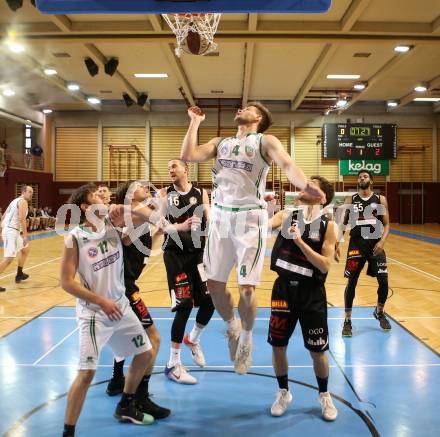 Basketball 2. Bundesliga. Grunddurchgang. 22. Runde. KOS Celovec gegen Mattersburg Rocks. Ziga Erculj, Christian Erschen (KOS), Jan Nicoli (Mattersburg Rocks). Klagenfurt, am 11.3.2018.
Foto: Kuess
---
pressefotos, pressefotografie, kuess, qs, qspictures, sport, bild, bilder, bilddatenbank