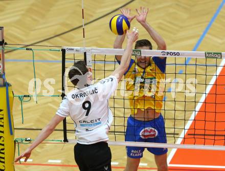 Volleyball. MEVZA. Final Four. Finale. SK Posojilnica Aich/Dob gegen Calcit Volley Kamnik. Kasper Vuorinen (Aich/Dob). Bleiburg, am 10.3.2018.
Foto: Kuess
---
pressefotos, pressefotografie, kuess, qs, qspictures, sport, bild, bilder, bilddatenbank