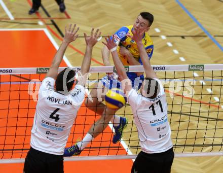 Volleyball. MEVZA. Final Four. Finale. SK Posojilnica Aich/Dob gegen Calcit Volley Kamnik. Michal Petras (Aich/Dob). Bleiburg, am 10.3.2018.
Foto: Kuess
---
pressefotos, pressefotografie, kuess, qs, qspictures, sport, bild, bilder, bilddatenbank