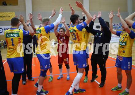 Volleyball. MEVZA. Final Four. Finale. SK Posojilnica Aich/Dob gegen Calcit Volley Kamnik. Jubel (Aich/Dob). Bleiburg, am 10.3.2018.
Foto: Kuess
---
pressefotos, pressefotografie, kuess, qs, qspictures, sport, bild, bilder, bilddatenbank
