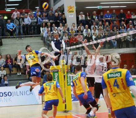 Volleyball. MEVZA. Final Four. Finale. SK Posojilnica Aich/Dob gegen Calcit Volley Kamnik. Lukasz Wiese (Aich/Dob). Bleiburg, am 10.3.2018.
Foto: Kuess
---
pressefotos, pressefotografie, kuess, qs, qspictures, sport, bild, bilder, bilddatenbank