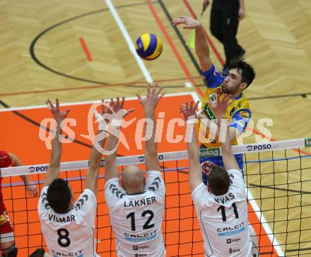 Volleyball. MEVZA. Final Four. Finale. SK Posojilnica Aich/Dob gegen Calcit Volley Kamnik. Lukasz Wiese (Aich/Dob). Bleiburg, am 10.3.2018.
Foto: Kuess
---
pressefotos, pressefotografie, kuess, qs, qspictures, sport, bild, bilder, bilddatenbank