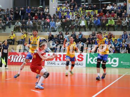 Volleyball. MEVZA. Final Four. Finale. SK Posojilnica Aich/Dob gegen Calcit Volley Kamnik. Jubel (Aich/Dob). Bleiburg, am 10.3.2018.
Foto: Kuess
---
pressefotos, pressefotografie, kuess, qs, qspictures, sport, bild, bilder, bilddatenbank