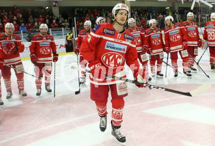 EBEL. Eishockey Bundesliga. KAC gegen 	HCB Suedtirol Alperia. Manuel Ganahl (KAC). Klagenfurt, am 13.3.2018.
Foto: Kuess

---
pressefotos, pressefotografie, kuess, qs, qspictures, sport, bild, bilder, bilddatenbank