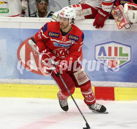 EBEL. Eishockey Bundesliga. KAC gegen 	HCB Suedtirol Alperia. Thomas Hundertpfund (KAC). Klagenfurt, am 18.3.2018.
Foto: Kuess

---
pressefotos, pressefotografie, kuess, qs, qspictures, sport, bild, bilder, bilddatenbank